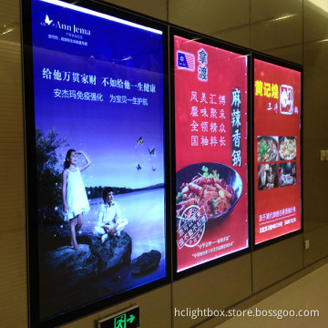 Wall Hanging Light Box Picture Frame with Aluminium Profile A1 Poster Frame Wall Picture with LED Light